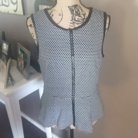 Vince Camuto Peplum Top Sz M - Picture 4 of 5